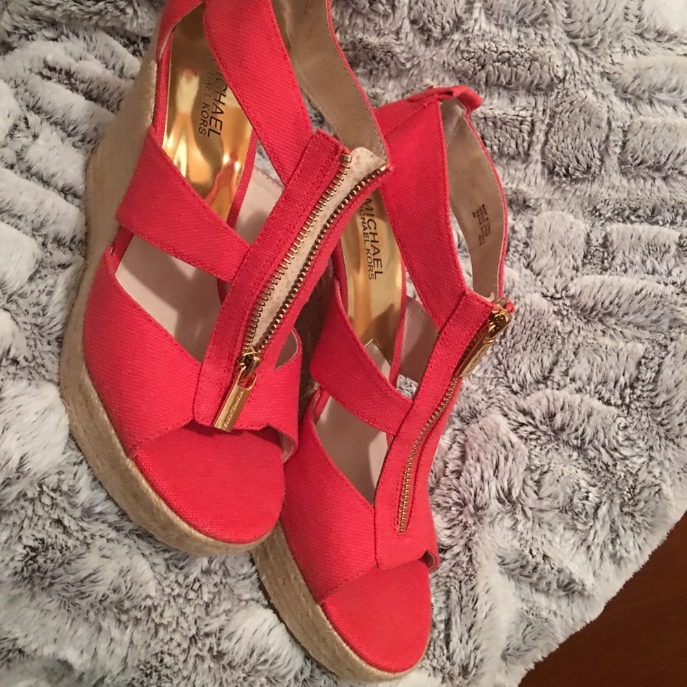Michael Kors Coral Wedges